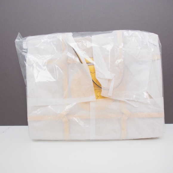 Tory Burch Ella Canvas Quadrant Knot Tote - Picture 9 of 9